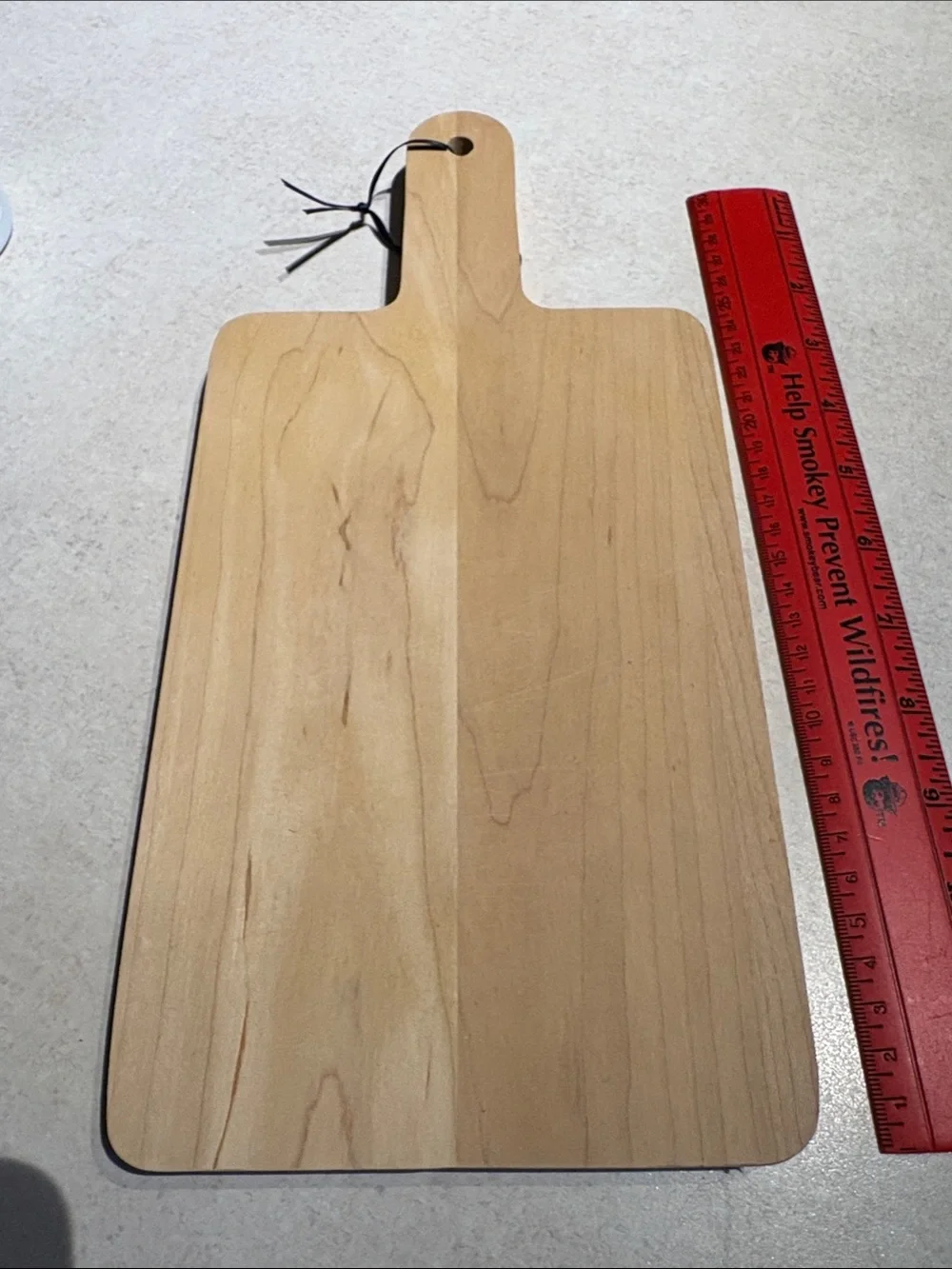 Orleans Division Wood cutting board with Blue Lettering